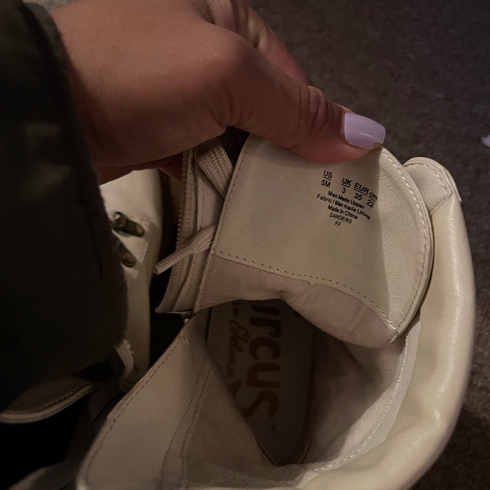 Circus by Sam Edelman White Combat Boots - Picture 4 of 4